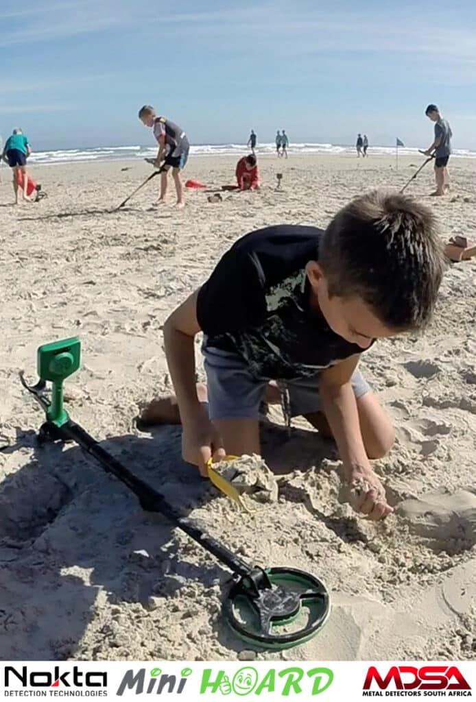Nokta Midi Hoard Metal Detector finds treasure for the kids
