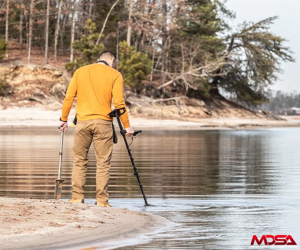 Nokta Triple Score SMF Metal Detector Pro Pack being used in water