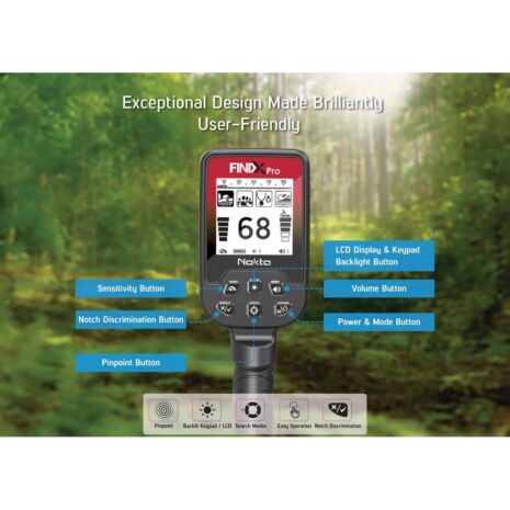 Nokta FINDX Pro Metal Detector Display Features 2 of 2 Nokta FINDX Pro Metal Detector Display Features 2 of 2